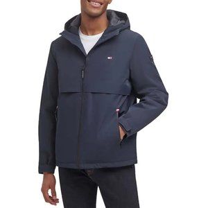NWT Tommy Hilfiger Men's Performance Hooded Jacket Blue Size M $140 DD090
